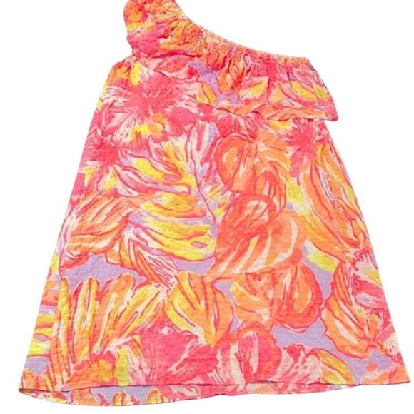 LILLY Pulitzer | Emmeline One Shoulder Dress in Sun Splashed Print | Size XS - Picture 12 of 16